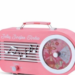 New Mr. Christmas 10.5" Snow Tunes Retro Radio Musical Christmas Decoration